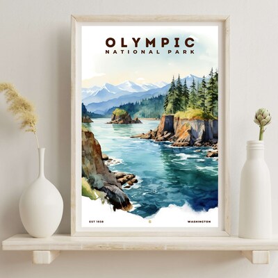 Olympic National Park Poster, Travel Art, Office Poster, Home Decor | S8 - image6
